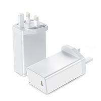Chargeur mural Type-C GaN PD65W à charge ultra-rapide, design ignifuge et écologique, prise US/EU/AU/UK, certifié CE/FCC/UKCA