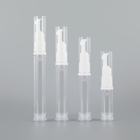Bouteilles à pompe sans air en plastique blanc transparent de haute qualité 5 ml 10 ml 12 ml 15 ml pour les soins des yeux