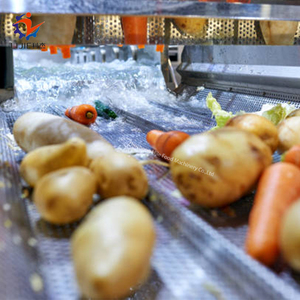 Vegetable Washing Line Automatic Bubble Cleaning Equipment Vegetable Cleaning Machine