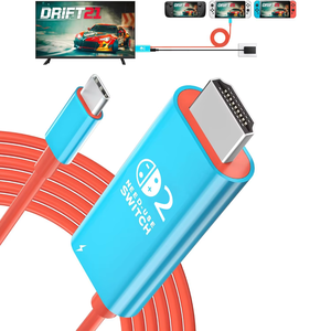 TUTI 畅销产品 2m 4K 60Hz 高清电视线（Type-C 转高清电视）带 PVC 外套和铜芯，适用于 N-Switch 2 - Product Image 3