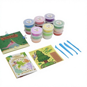 <span class=keywords><strong>Pâte</strong></span> <span class=keywords><strong>à</strong></span> <span class=keywords><strong>modeler</strong></span> légère et douce MIKATALE <span class=keywords><strong>à</strong></span> séchage <span class=keywords><strong>à</strong></span> l'air, 12 couleurs, thème dinosaures, pour enfants - Cadeau idéal pour l'Aïd al-Fitr - Product Image 2
