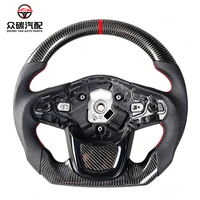 Volant de course en fibre de carbone véritable personnalisé, accessoires de modification intérieure pour Toyota GR Supra A90 MK5