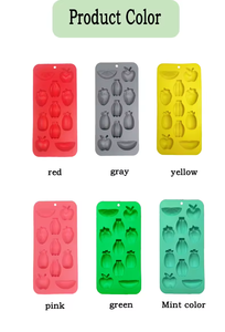 Moule en silicone personnalisé pour biscuits en gelée de crème glacée au chocolat Fruits comme les fraises Ananas Pommes Raisins Outils de cuisson - Product Image 5