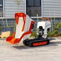 China Marke High Top Mini Track Dumper Benzin Crawler Mini Muldenkipper 500kg 1000kg Mini Ddumper