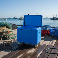 Conteneur isotherme durable en LLDPE de 330 L pour l'élevage de poissons, le traitement des fruits de mer, le transport, la conservation, la glacière, le bac à glace, le réservoir de pêche