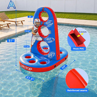 Cible de jeu gonflable PVC personnalisée en usine pour le tir au basket, jeu de fléchettes, cible flottante pour jouet sportif