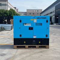 Groupe électrogène insonorisé EPA à châssis ouvert 15kW 25kVA, générateur diesel 20kW 7kW 10kVA avec démarrage automatique alimenté par un moteur Perkins