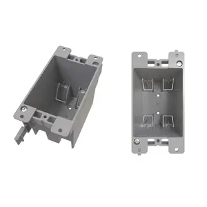 American 14 Cu.In. One-Gang Old Work Switch/Outlet Box with Mounting Ears and Swing Clamps 2-3/4"D x 2-1/4"W x 4-1/8"L