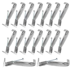 Appendiabiti nascosti da 5 pollici con vite a grondaia resistente alla ruggine Pre-inserita - Product Image 1