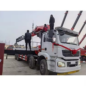 Shacman 8x4 Large Truck-Mounted Crane 8x4 16 Ton Folding Arm Lorry Crane Hydraulic <b>Boom</b> Crane Truck for Construction Site - Product Image 2