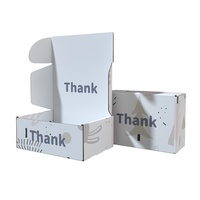 Petites boîtes d'emballage pour abonnement postal à dessus rabattable biodégradables avec logo personnalisé Boîte postale d'expédition en papier de couleur imprimée