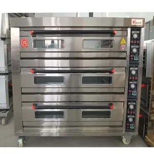 3 deck 9 bandeja industrial comercial padaria pão bolo forno elétrico para assar