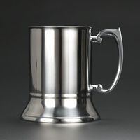 Sıcak Satış Paslanmaz Çelik Çift Cidarlı Çevre Dostu Bira Kupa Bardağı 450ml/550ml Kulplu Kamp Kullanımı