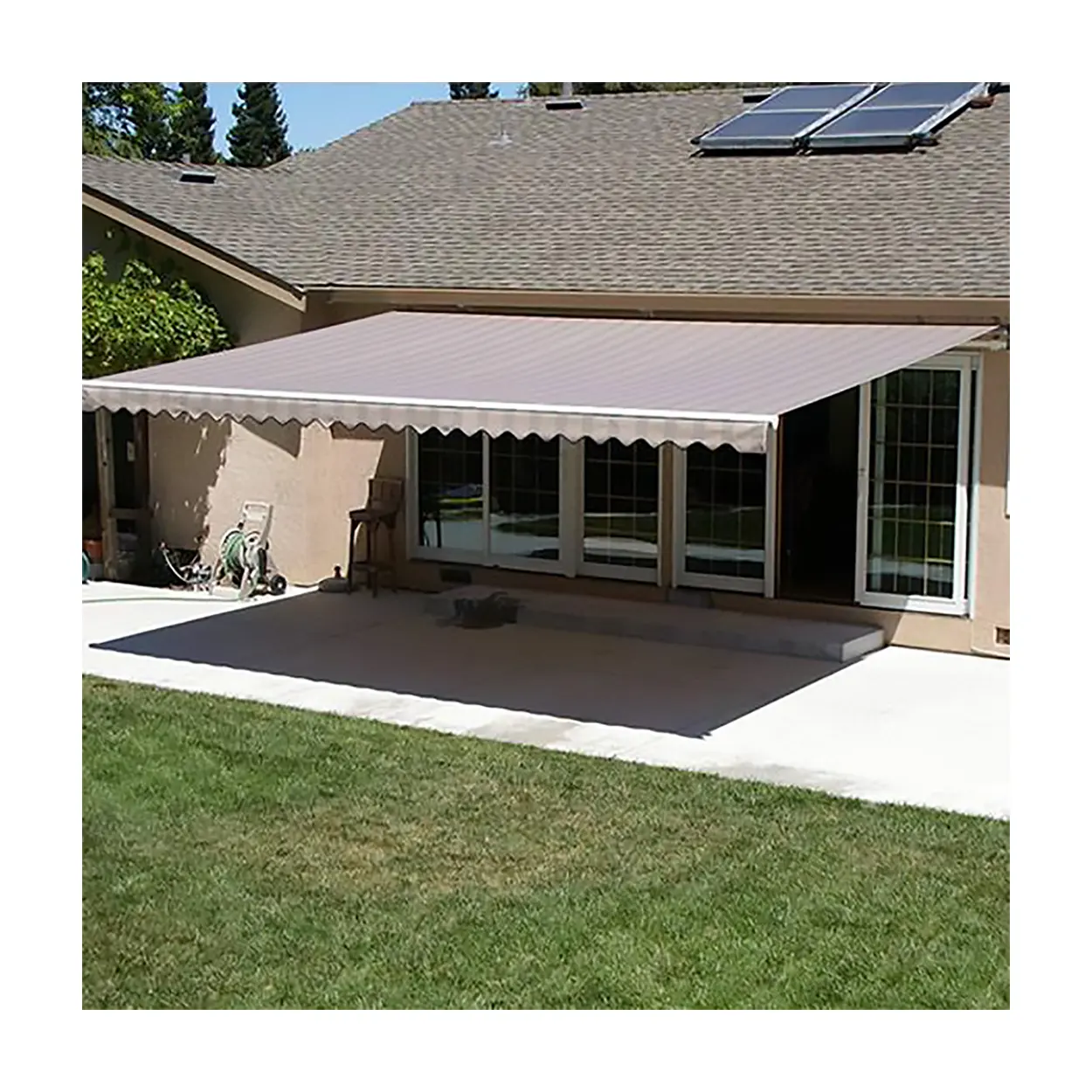 Best Seller Motorized Retractable Courtyard Side full cassette outdoor arm Awning
