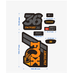 Adesivi in Offerta Stampa Fox Factory 32/<span class=keywords><strong>36</strong></span> per Mountain Bike Adesivi per <span class=keywords><strong>Forcella</strong></span> Bici Accessori con Stampa Personalizzata per Bici - Product Image 6