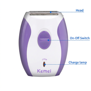 Épilateur professionnel pour femmes, machine à poils rechargeable, mini épilateur indolore Kemei Km-280R, rasoir portable pour femmes - Product Image 3