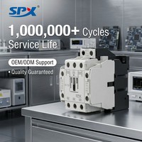 Contacteur AC industriel SPX SS-T à 3 pôles, 95A, 380V, 50/60Hz, bobine, panneau de distribution d'énergie, commande, bâtiment commercial, construction
