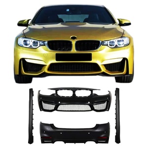 Kit carrosserie pour BMW Série 4 F32, nouveau kit de mise à niveau M4 en plastique PP avec pare-chocs avant/arrière et jupes latérales, installation par visserie - Product Image 4