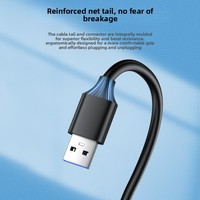 Câble d'imprimante USB 3.0 en gros, connecteurs A/B à tête carrée en cuivre pur pour transfert de données ordinateur et ordinateur portable, modèle W-U351