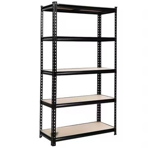 Vente en gros Étagère en métal à 5 niveaux Étagères de stockage à revêtement en poudre sans boulon blanc/noir protégées contre la corrosion Étagères empilables Étagères - Product Image 3