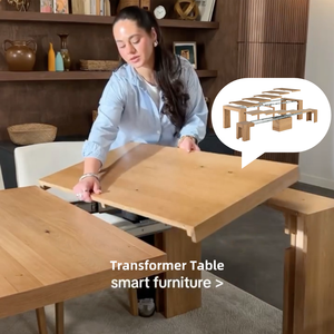 Tables à manger en bois, de 4 à 14 places, extensibles, avec extension pour <span class=keywords><strong>table</strong></span> d'angle, ensemble de <span class=keywords><strong>table</strong></span> à manger en bois extensible de 3 m - Product Image 1