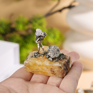 <strong>Wholesale</strong> Natural Yellow Fluorite Cluster Gemstone Stone Crafted Alloy Silver Miner <strong>Raw</strong> <strong>Crystal</strong> Home Healing Decor - Product Image 5