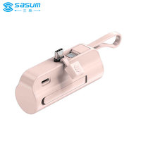 Sasum Produits à la mode 2025 Station d'alimentation portable Camping 5000mAh Chargeur 5V2A Style portable pour la charge Utilisation en plein air