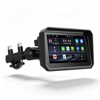 Autoabc Espejo Retrovisor para Motocicleta con Sistema Android 13 de 6 Pulgadas, CarPlay, Conexión Dual a Pantalla LCD IPS, Conexión USB, TPMS, 1 Año de Garantía