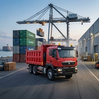 Camion benne d'occasion Sinotruk HOWO TX Diesel 6x4 Euro 2 10-15T 351-450HP 5,8m Conduite à gauche pour la construction et l'exploitation minière
