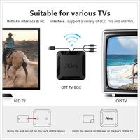 X96Q Android 10 Quan Zhi H313 24GWIFI HD 4K Receptor de TV por Red