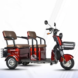 High Quality Wholesale Three <strong>Wheeled</strong> <strong>E</strong> Bikes Tricycle Trike 2 Passenger <strong>3</strong> Wheel Electric <strong>Scooter</strong> for Adults - Product Image 6