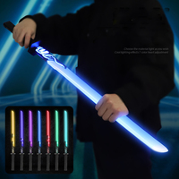 Espada Ninja de Silicona Promocional al por Mayor, con Luces LED, Sonido y Efecto Luminoso