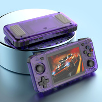 Konsol Game Genggam Retro R36H PSP Layar IPS 3.5 Inci 640X480 Baterai 3000MAh 128GB Pemutar Game Portabel Linux Sistem Linux