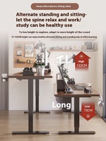 Bureau d'ordinateur en bois massif bureau à domicile moderne nouveau poste de travail intelligent électrique réglable en hauteur pour adultes jeu extensible