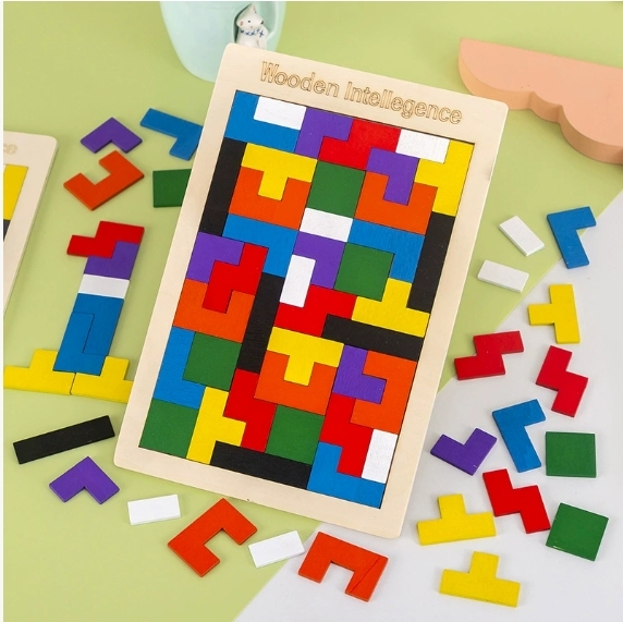Children s Educational Montessori Block Puzzle