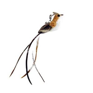 Long fil de tige flexible plume Teaser chat bâton tête de remplacement chat jouets fournitures pour animaux de compagnie - Product Image 5