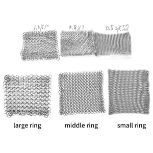 Nội Thất Phân Vùng 304 316 Thép Không Gỉ Chainmail Vòng Lưới 2M * 3M Kim Loại Vòng Lưới Vải Trang Trí Cho Nhà Hàng Thiết Kế - Product Image 6