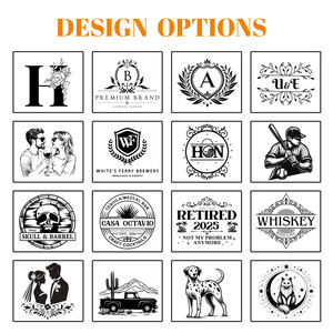 مجموعة مخصصة محفورة كريستال قديم الصنع Lowball أكواب الزجاج الصخري ويسكي مع صندوق هدايا للترقية - Product Image 6