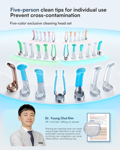 Bebird Visual Ear Wax Removal Ensembles de têtes de nettoyage pour cinq personnes Évitez l'infection croisée Earsight Ultra Family Model Ear Clean Care - Product Image 6