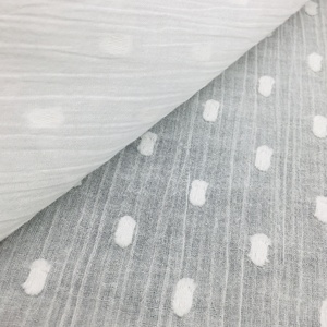 Wholesale Organic 100% <strong>Cotton</strong> White swiss <strong>Dot</strong> Voile Gauze Muslin Crepe Dress <strong>Fabric</strong>