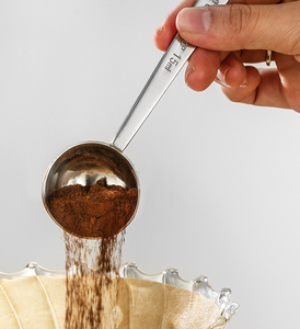 Cucharas de café, <span class=keywords><strong>15</strong></span> <span class=keywords><strong>ML</strong></span> 304 Cucharas de café de acero inoxidable Cuchara medidora de mango largo Se adapta al contenedor de Café - Product Image 6