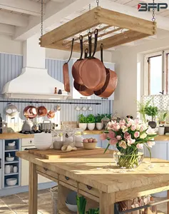 BFP Customized Modern Modular Shaker Kitchen Cabinet With kitchen island Design Kitchen Cabinets