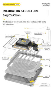 WONEGG Top Venta Humidificador para 48 Incubadora de huevos Huevos de pollo Incubadoras de huevos solares para pollos - Product Image 5