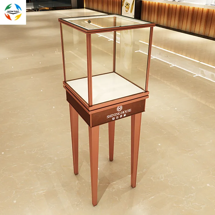 2021 Custom Hot Sale Watch Shop Boutique Furniture Jewelry Showcase Display Glass Display Case For Jewelry Showroom