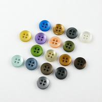 Boutons en résine colorés et tendance pour vêtements - Boutons à 4 trous finition nacrée mate pour loisirs créatifs, couture, tricot et habillement