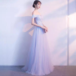 Vestido de Fiesta S840 con Falda con Volantes, Estilo Princesa, para Graduación, Hombros Descubiertos, Largo, Elegante, 2024, para Eventos Nocturnos, Sesiones de Fotos - Product Image 3