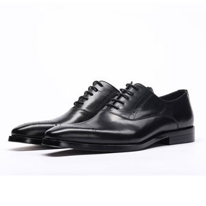 Chaussures habillées de luxe pour hommes, style italien, à enfiler, bout pointu, faites à la main, légères et respirantes, idéales pour l'automne, les affaires et les mariages - Product Image 4