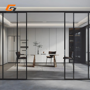 Porte coulissante suspendue en aluminium et verre GS Top Rail pour villa résidentielle - Product Image 5