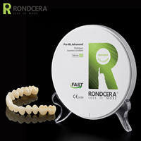 Disque en zircone multicouche avancé Rondcera Pro-ML pour laboratoires à haut débit, zircone postérieure haute résistance