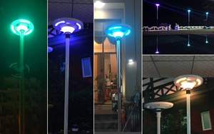 <span class=keywords><strong>Lampioni</strong></span> Solari LED Design UFO per Piazze e Strade, Illuminazione Decorativa per Giardini, Parchi e Aree Pubbliche - Product Image 6